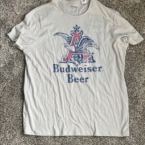 Budweiser Men's Gray Graphic Tee